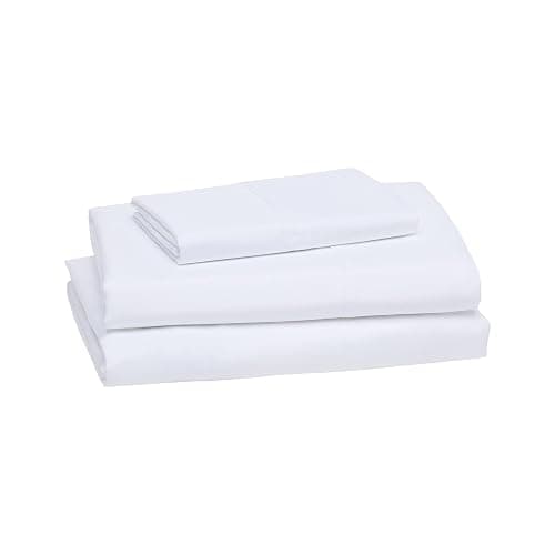 Ultra-Soft Breathable Wrinkle-Free Microfiber 3-Piece Bed Sheet Set with 14-Inch Deep Pockets, College Dorm-Friendly, Twin XL, Bright White thumbnail 2