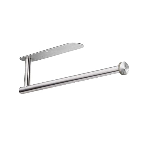 Paper Towel Holders for Kitchen,Paper Towels Bulk- Self-Adhesive Under Cabinet,Both Available in Adhesive and Screws,Stainless Steel - Image 1