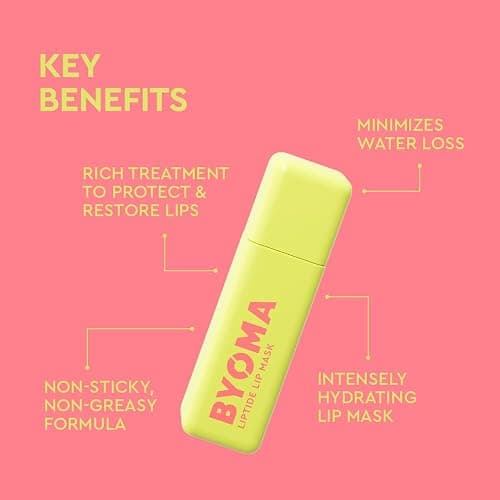 BYOMA Liptide Lip Mask - Lightweight, Overnight Mask - Peptide Lip Treatment with Peptides, Babassu Oil & AHA - Hydrating, Exfoliating Balm - 0.16 oz thumbnail 3