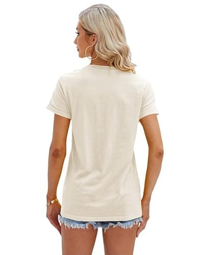 Cicy Bell Women's T Shirts Short Sleeve Tees Sunflower Graphic Loose Summer Tops thumbnail 4