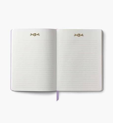 RIFLE PAPER CO. Gemma Softcover Journal 150 Lined Pages, 8.5" L x 6.25" W, Linen Textured Paper-Wrapped Hardboard Cover, Includes Grosgrain Ribbon Bookmark thumbnail 3