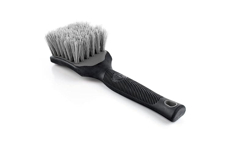 Detail Factory - ProGrip Tire Brush - Ergonomic ProGrip Handle, Stiff Synthetic Bristles, Ergonomic Design, Clean Your Tires with Ease - Grey thumbnail 4