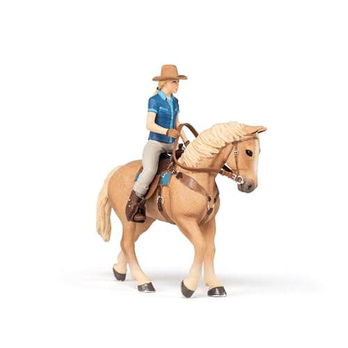 Papo - Realistic Western Horse And Rider Figure - Ages 3+ - Equestrian World Collection - Creative Play Wild West Adventure - Gift Idea Toy for Girls and Boys thumbnail 10