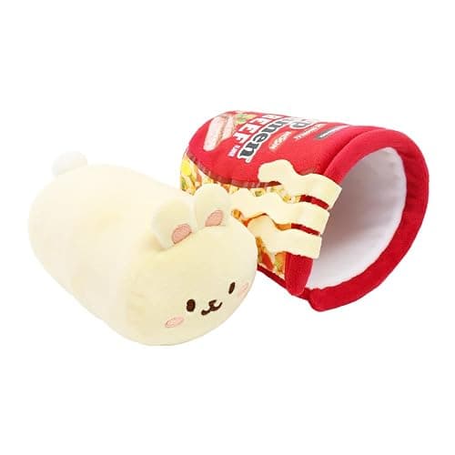 Anirollz 6" Official Stuffed Animal Plush Nissin Cup Noodle + Top Ramen |Soft, Squishy, Warm, Cute, Comfort, Safe| Pillow with Puppy Kitty Bunny - Birthday Deco Graduation Gift - Top Bunniroll thumbnail 4