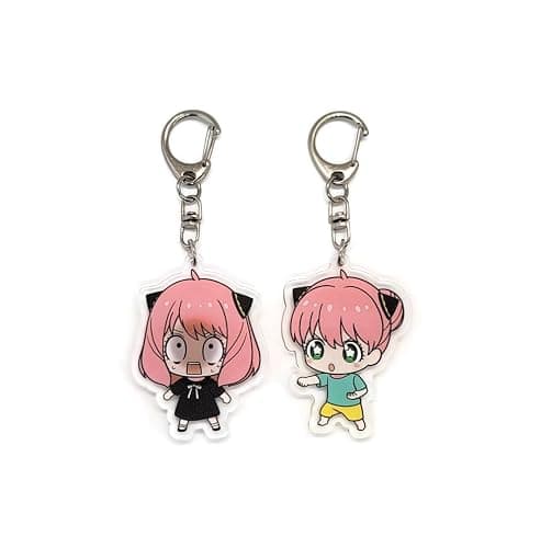 EBTY DREAMS Inc. - Set of 2 Spy Family Acrylic Keychain Anya Forger v2 - Image 1