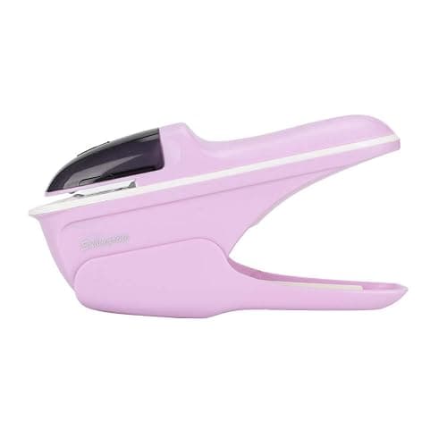 EIMSOAH Stapleless Stapler, Labor Saving Ergonomic Handle Safe for Children No Staple Binding Up to 8 Sheets, with Strong ABS Material, for Office School Home Use (Purple) thumbnail 7