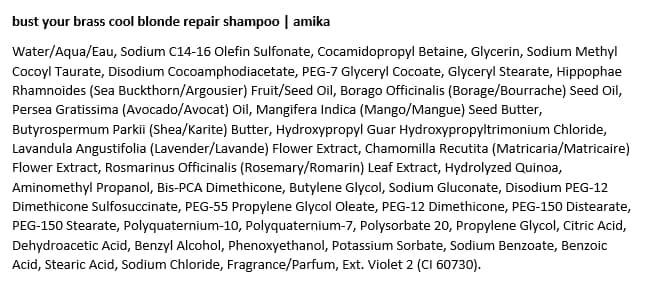 amika bust your brass cool blonde strength repair shampoo thumbnail 13