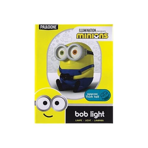 Minions Bob Light, Officially Licensed LED Light Shaped Like Bob, Battery-Powered Home Decor, Perfect for Bedside Table or Shelf, Collectible for Fans of Despicable Me for All Ages | Paladone thumbnail 6