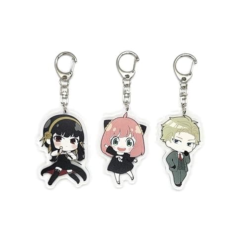 EBTY DREAMS Inc. - Set of 3 Spy Family Acrylic Keychain Anya Forger, Yor, Loid v3 - Image 1