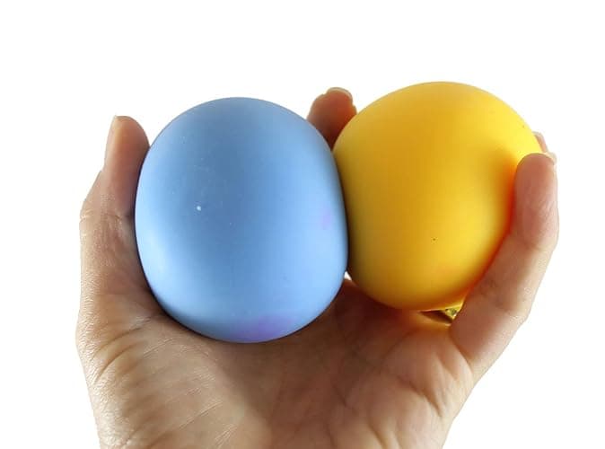 Curious Minds Busy Bags 2 Color Changing Doh Filled 2.5" Stress Balls - Shaving Cream Like Dough Filling - Squishy Gooey Shape-able Squish Sensory Squeeze Balls (2 Random Colors) thumbnail 6