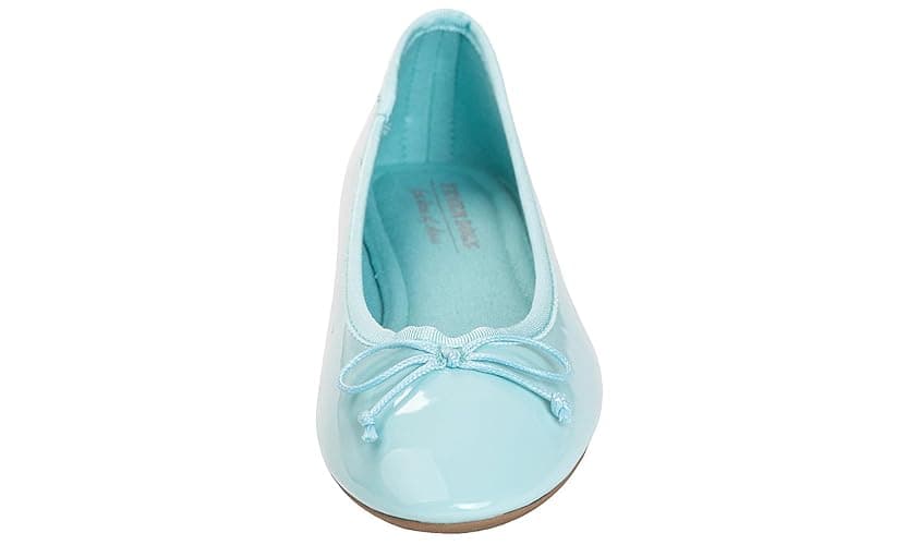 FEVERSOLE Women's Macaroon Colorful Memory Foam Cushion Insock Patent Ballet Flat thumbnail 2