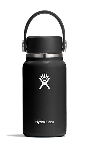Hydro Flask Micro Bottle - Insulated Mini Leak Proof Flask for Purse or Pocket in 6.7 Oz Black - Image 1