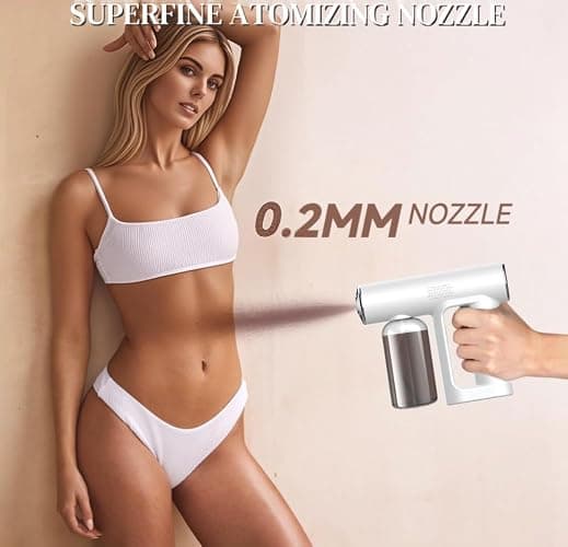 Cordless Spray Tan Machine - Rechargeable Self Tanner Gun for Even Tanning, 40Min Long-Lasting, Portable Airbrush for Home, Salon, Travel & Bodybuilding - Includes 250ml Bottle & USB Cable thumbnail 2