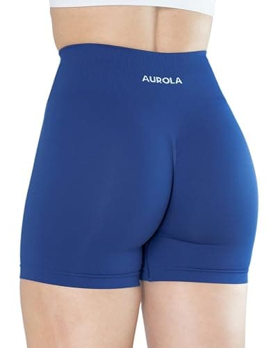 AUROLA Dream Tie Dye Workout Shorts for Women Seamless Scrunch Soft Active Shorts thumbnail 5