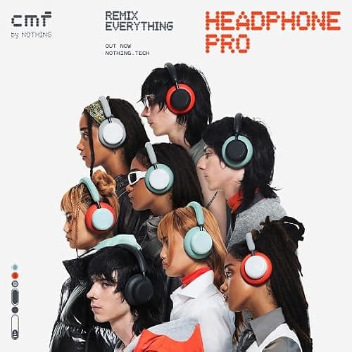 CMF by Nothing Headphone Pro Active Noise Canceling Wireless Headphones Bluetooth 5.4 Over The Ear Headset, 50H ANC Playtime, Bass&Treble Slider, Custom EQ&Spatial Audio, Hi-Res LDAC, Dark Grey thumbnail 7