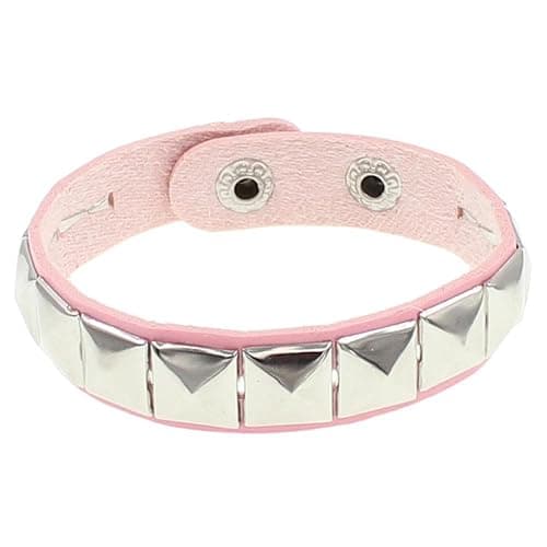 BaBakiak 3 Piece 80s Leather Studded Punk Bracelet, Rock Studded Leather Wristband for Men Women thumbnail 2