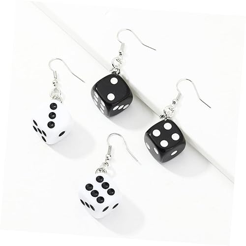 Holibanna Ohrringe Damen Punk Anhänger Hängende Ohrstecker Für Frauen Kreative Schwarze Und Weiße Ohrhänger Schmuck thumbnail 4