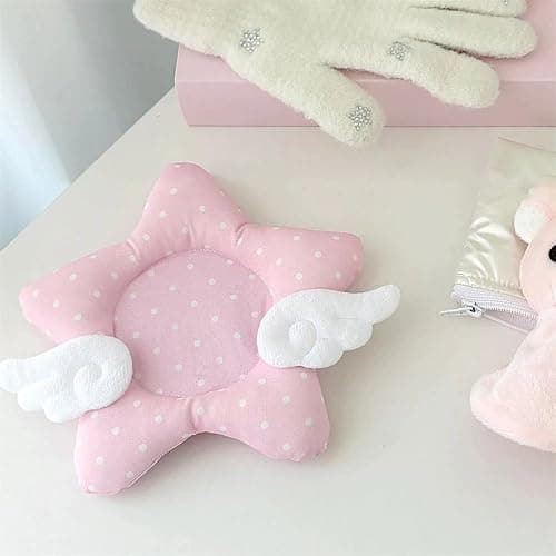 Y2K Drink Coasters Set of 2, Cute Star with Angel Wings Drink Cup Coasters for Desk Decor, Cushioned Coaster for Mugs for Girly House Decor Gift Photo Prop (Wings) thumbnail 9