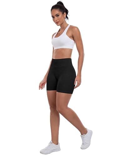 ATHVOTAR Workout Gym Shorts Women, High Waisted Seamless Butt Lifting Scrunch Butt Sports Shorts thumbnail 4