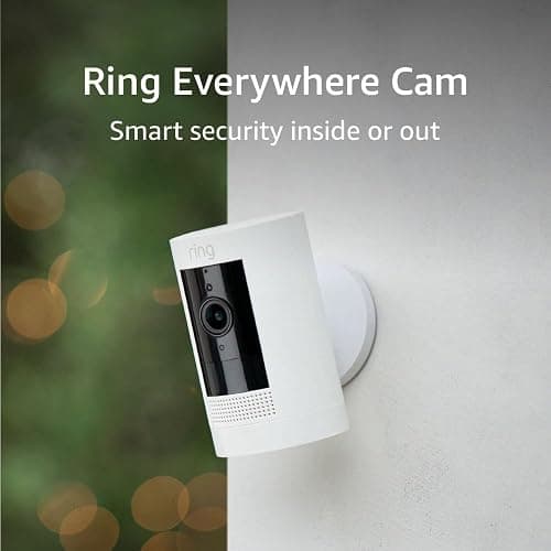 Ring Outdoor Cam (Stick Up Cam), Weather-resistant home or business security camera, outdoor ready, Live View, Color Night Vision, Two-Way Talk, motion alerts, Works with Alexa, White thumbnail 7