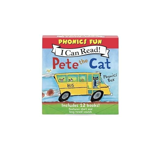 Pete the Cat 12-Book Phonics Fun!: A Box of 12 Mini-Books Featuring Short and Long Vowel Sounds – Expert-Reviewed Beginning Readers for Kids (Ages 3-6) (I Can Read Phonics Fun) thumbnail 3