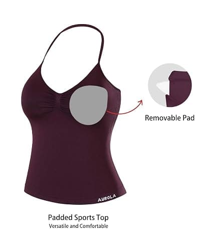 AUROLA Women's Influence Tank Top - Dark Cherry - S thumbnail 6