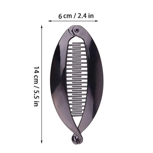 Ajinacious 3 Pcs Banana Hair Clips, Double Banana Clip Long Hair Clips, Vintage Clincher Combs Tool Accessories Fishtail Hair Clip Combs, Women Girls thumbnail 2