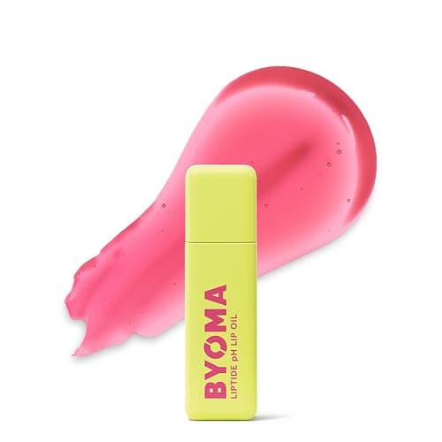 BYOMA Liptide pH Lip Oil - Glossy, Non-Sticky Gloss with pH Adaptive Tint - Peptide Lip Treatment with Peptides, Avocado & Tamanu Oils - Softens, Plumps, Hydrates - 0.16 oz - Image 1