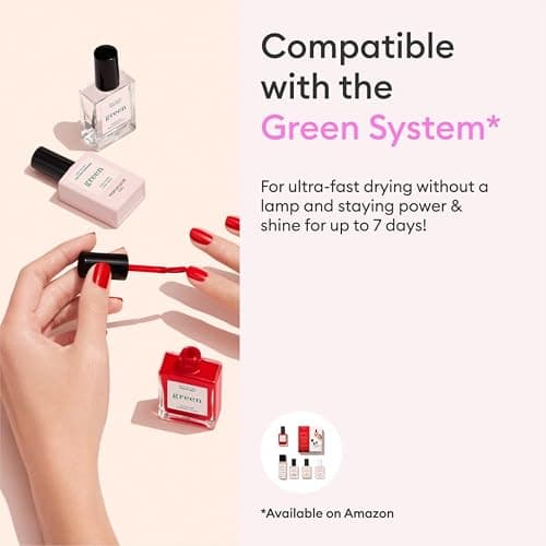 Manucurist - Green Sunshine Nail Polish Top Coat - Vegan Top Coat - 12-Free - Plant-Based Ingredients (69%) - Made in France - 0.5 fl oz thumbnail 5