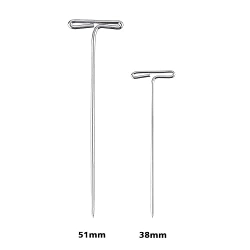 Blulu 150 Pieces Steel T-pins for Blocking Knitting, Modelling and Crafts(2 Inch, 1-1/2 Inch) thumbnail 2