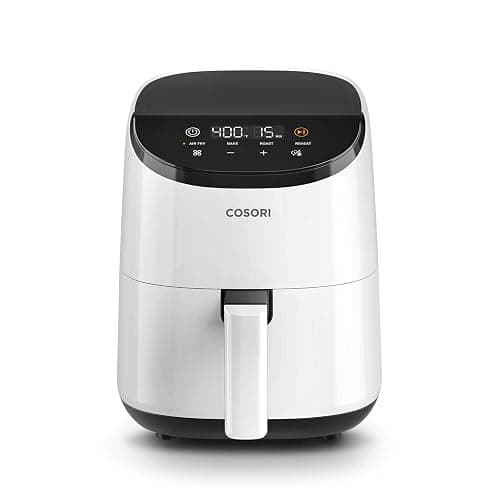COSORI Small Air Fryer Oven 2.1 Qt, 4-in-1 Mini Airfryer, Bake, Roast, Reheat, Space-saving & Low-noise, Nonstick and Dishwasher Safe Basket, 30 In-App Recipes, Sticker with 6 Reference Guides, White - Image 1
