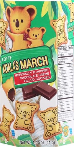 Lotte Koala's March Cookie with Chocolate Cream, 1.45 oz thumbnail 6