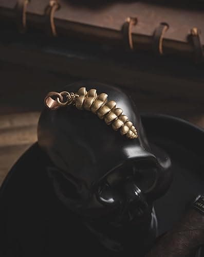 COPPERTIST.WU Rattlesnake Tail Pendant for Necklace Fidget Jewelry Rattle Gift for Women Men Snake Lovers thumbnail 7