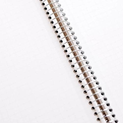 Maruman Spiral Note Basic Grid Notebook- B5, 9.92" x 7.44", 80 Sheets / 160 Pages, 5mm Graph Paper Journal, Perforated Pages & Wire-Bound to Lay Flat, Sturdy Kraft Cover, Made in Japan thumbnail 4