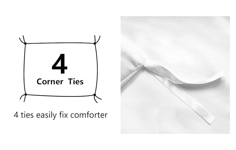 Amazon Basics Lightweight 2 Piece Microfiber Duvet Cover Set with Zipper Closure, Twin/Twin XL, Bright White, Solid thumbnail 6