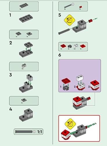LEGO Minecraft Mini Set: Hero Minifigure with Charged Creeper thumbnail 4