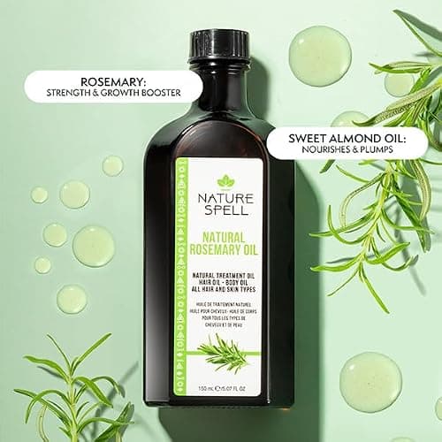 Nature Spell Rosemary & Batana Oil - 2 x 150ml - Oil Duo For Hair & Body, Promotes Hair Growth & Strengthens Hair, Suitable For All Hair & Skin Types thumbnail 3
