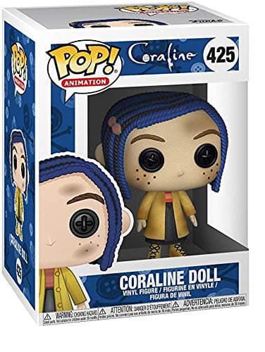 Funko Pop Movies: Coraline - Coraline As A Doll Collectible Figure, Multicolor thumbnail 3