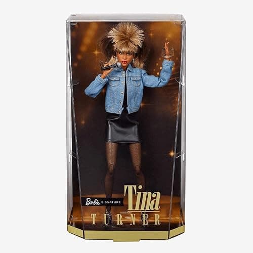 Barbie Signature Tina Turner Doll In ‘90s Fashion And Accessories With Microphone Accessory, Gift For Collectors, HCB98 - Image 1