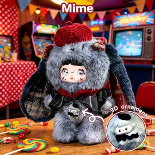 Mckkymi Plush Blind Box,Kawaii Nommi About The Childhood Series Stuffed Blind Box Doll 1PC,Unique Designs Keychain & Bag Charm,Cute Anime Vinyl Plushies Collectible for Birthday (Random 1PC) thumbnail 4