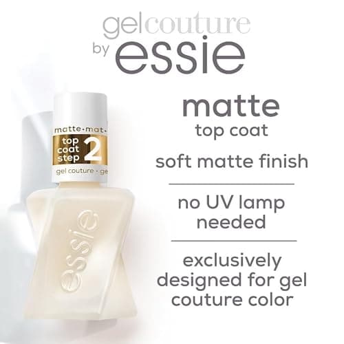 Essie Gel-Like Nail Polish, Lasts Up To 15 Days, With Flex.e Gel Technology, No Chipping, Glass-Like Shine, Vegan Formula, Couture, Matte Top Coat, 13.5 ml thumbnail 4