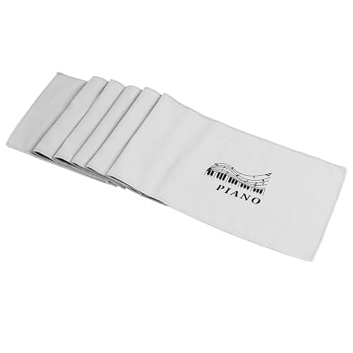 Schutzhülle für Klaviertastatur für 88 Tasten, Stretch-Abdeckung für elektronisches Piano, Universal Passform, Mikrofleece, Staubdicht und Schmutzabweisend, Ideal für Musikinstrumente (Grau) - Image 1