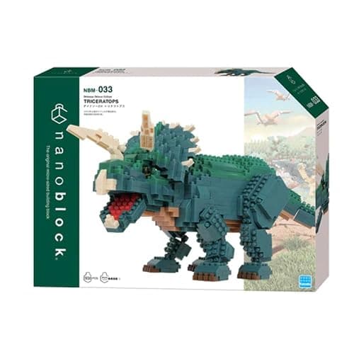 nanoblock - Dinosaurs - Dinosaur Deluxe Edition Triceratops, Advanced Hobby Series Building Kit thumbnail 6