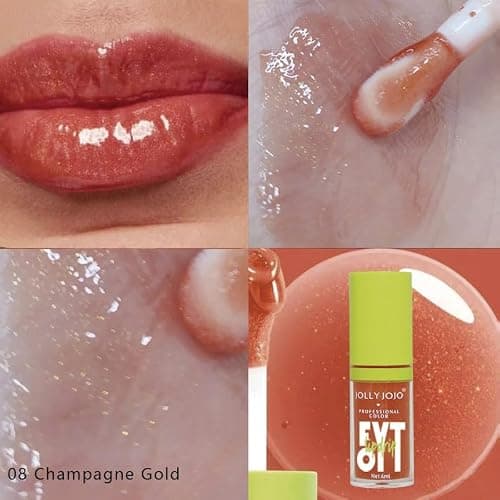 Lip Oil Kits,5pcs Hydrating Tinted Lip Gloss,Lipoil Set for Women Girls Teens,Lip Glosses Packs,Gift for Girl Women Lip Makeup Care thumbnail 6