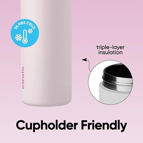 Owala FreeSip Stainless Steel Water Bottle 24 oz Dreamy Field thumbnail 5