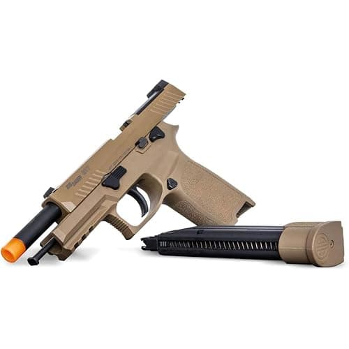 Sig Sauer Proforce 6mm BB Caliber Metal Slide Construction with Full Blow-Back Action 21rd M17 Airsoft Pistol, Coyote Tan thumbnail 6