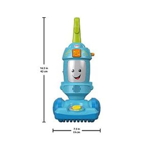 Fisher-Price Toddler Toy Laugh & Learn Light-Up Learning Vacuum Musical Push Along for Pretend Play Infants Ages 1+ Years (Amazon Exclusive) thumbnail 3