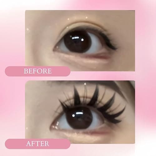 Ninetynine Dreams 70PCs Bunny Ear Lashes Manhua Anime DIY Spiky Lash Clusters 10-14mm C++ Curl Beginner Friendly Lightweight & Reusable Individual Waterproof Dramatic Eyelashes Thin Comfortable Band thumbnail 4