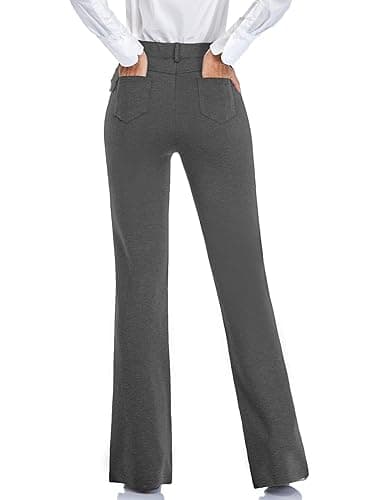 Tapata Women's 28''/30''/32''/34'' Stretchy Bootcut Dress Pants with Pockets Tall, Petite, Regular for Office Work Business thumbnail 3