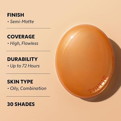 TIRTIR Mask Fit Ai Filter Cushion Foundation | AI-Like Semi-Matte Finish - Up to 72-Hour Medium to Full Coverage Korean BB Cushion Make up Beauty, #45W Chestnut, 0.63 Fl Oz thumbnail 4